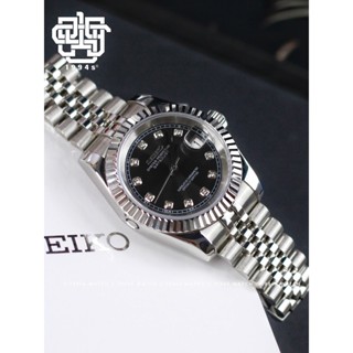 Đồng Hồ Nam SEIKO MOD Datejust Mặt Đen