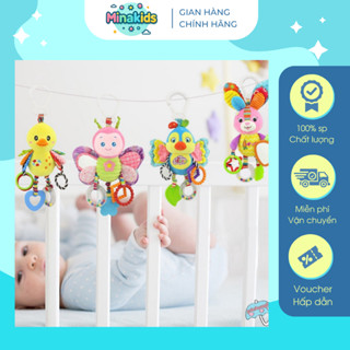 Thú Bông Phát Triển Đa Giác Quan Xúc Xắc Treo Nôi Xe Đẩy Đồ Chơi Treo Cũi An Toàn Cho Bé Chút Chít Happy Monkey TN27