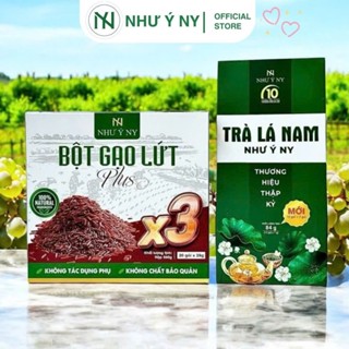 Bột gạo lứt Như Ý plus X3 và 1 trà lá nam Như Ý hỗ trợ giảm cân lấy lại vóc dang hiệu quả
