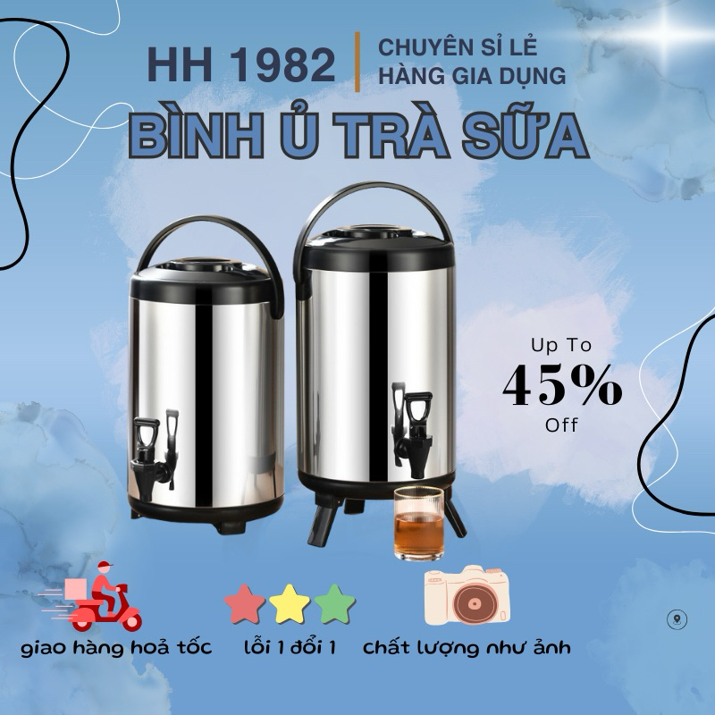 (Sỉ 175🐬) Bình trà sữa 10 lít