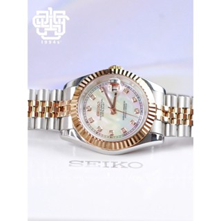  Đồng Hồ Nam SEIKO MOD Datejust Mặt Xà Cừ SKM-DJ-MOPG 