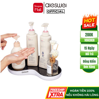 Kệ Góc Nhà Tắm, Nhà Bếp Dán Tường Aieswei Chất Liệu Nhựa ABS, Miếng Dán Siêu Chắc Chắn Bền Bỉ