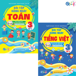 Sách - Combo Bài Tập Hằng Ngày Toán và Tiếng Việt Lớp 3 - Cánh Diều - Tập 2  2 cuốn  