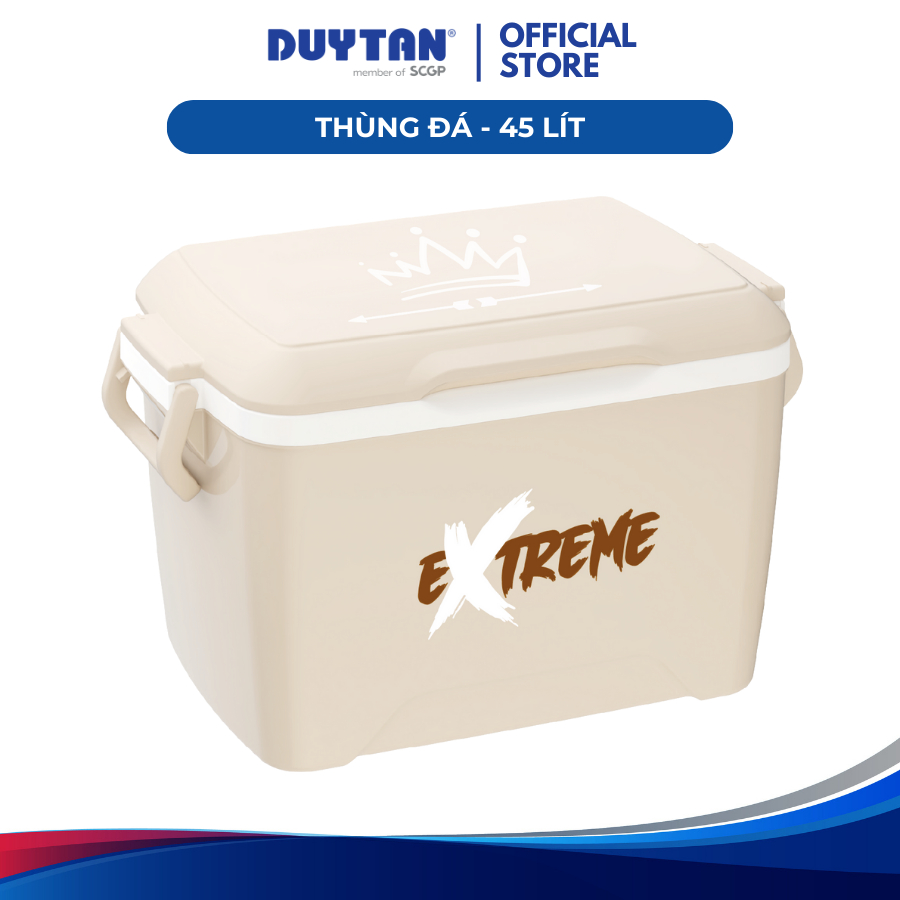 Thùng đá 45 DUY TÂN nhựa PP, công nghệ PU foam, giữ lạnh đến 24 giờ, an toàn vệ sinh thực phẩm