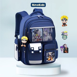 Balo Naturo đi học cho bé trai lớp 1 - 7, Thiết kế đệm lưng chống gù, ưu đãi tặng kèm móc khoá + sticker, BLT8 NinoKids