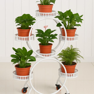 Kệ Hoa 6 Tầng Trang Trí Ban Công – Để Chậu Cây, Chậu Hoa - Khung Chắc Chắn, Decor Nhà Cửa Sang Trọng