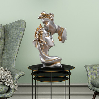 Tượng Trang Trí Đôi Tình Nhân Decor Tủ Kệ Phòng Khách Phòng Ngủ