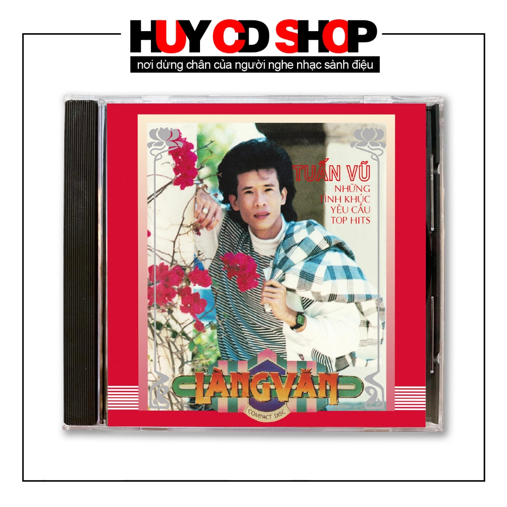 Đĩa CD TUẤN VŨ chủ đề CA KHÚC TOP HITS thể loại NHẠC VÀNG trữ tình Bolero - Đĩa lòng trắng