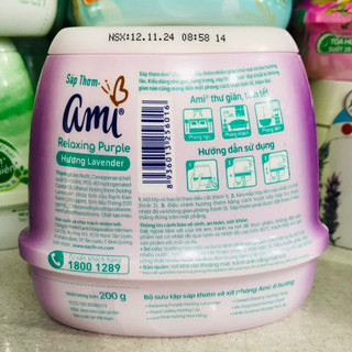 Sáp thơm Ami thư giãn hương hoa oải hương 200g