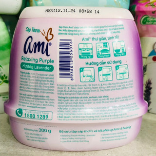 Sáp thơm Ami thư giãn hương hoa oải hương 200g