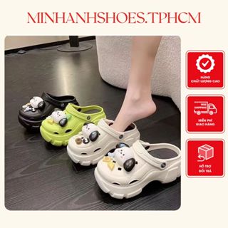  Dép sục đế dày dép bánh mì nữ đế độn siêu nhẹ tặng kèm STICKER CÚN  Mã 279*92  