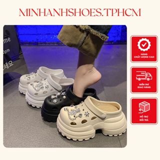 Dép cross dép bánh mì cao 6CM dành cho nữ đế dày chất EVA mẫu mới kèm STICK thời trang mùa hè 2024 ( 305 )