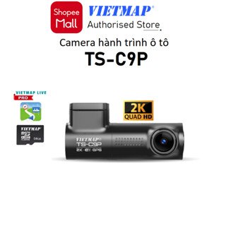  Camera hành trình ô tô Vietmap TS-C9P 2K Kèm 64GB Tặng Vietmap live kết nối GPS VM REC - Hàng chính hãng 