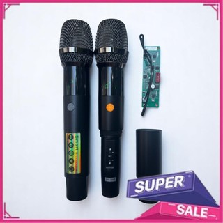 MICRO LOA KÉO 2 MÀN HÌNH UHF CHỈNH TẦN SỐ CAO CẤP HÁT NHẸ CHỐNG HÚ CỰC TỐT, KẾT NỐI KHÔNG DÂY - HÀNG LOẠI 1