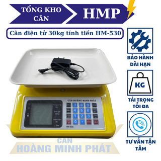 Cân Điện Tử 30kg HM-530 Tính Tiền | Cân Bán Hàng Thực Phẩm Rau Củ Chính Xác Nhỏ Gọn