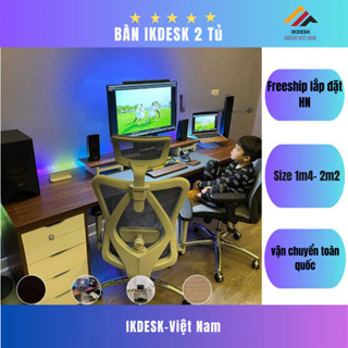 Bàn IKea 2 Hộc Tủ 10 Ngăn kéo,Bàn Làm Việc Đa Năng ( Ship Hỏa Tốc HN)