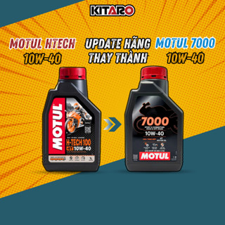 Dầu nhớt Motul H-Tech 10W40 1L - Sản phẩm cho xe số và xe côn tay thể thao