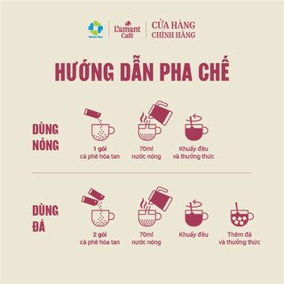 Cà Phê Hòa Tan L’amant Coconut Cappuccino – Vị Dừa Thuần Việt – Hộp 300g (12 gói)