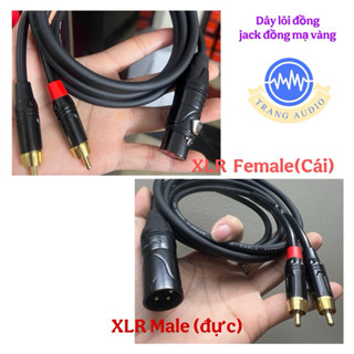  Dây Canon XLR,đực cái ra 2 RCA AV hoa sen hàng tốt 