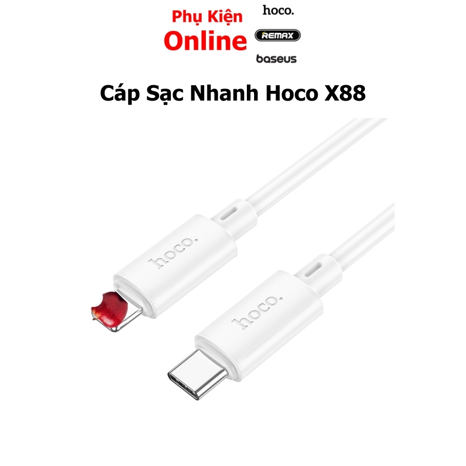 Hoco Chính Hãng - Cáp sạc Hoco X88 sạc nhanh dài 1M 2.4A ốp lưng, sạc Hoco Chính Hãng - PK Online