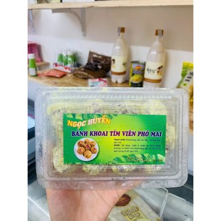  Khoai lang tím nhân phô mai hộp 12 viên chiên giòn kéo sợi đẫm phô mai 