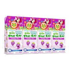 Kun Lốc 4 Hộp Sữa Trái Cây Hương Nho 4 Hộp x 180ml