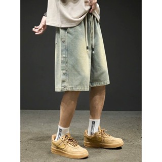 Quần Short Jean Cao Cấp Quần Đùi Jean Nam Cạp Chun Mặc Co Giãn Đi Làm Đi Chơi Đi Biển Thoải Mái - Thời Trang Unisex