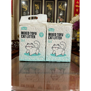 Cát đậu nành mix đất sét cho mèo đi vệ sinh thơm tho tự tin sảng khoái Cat on 25