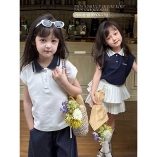 Áo thun po lo mùa hè sành điệu cho bé gái