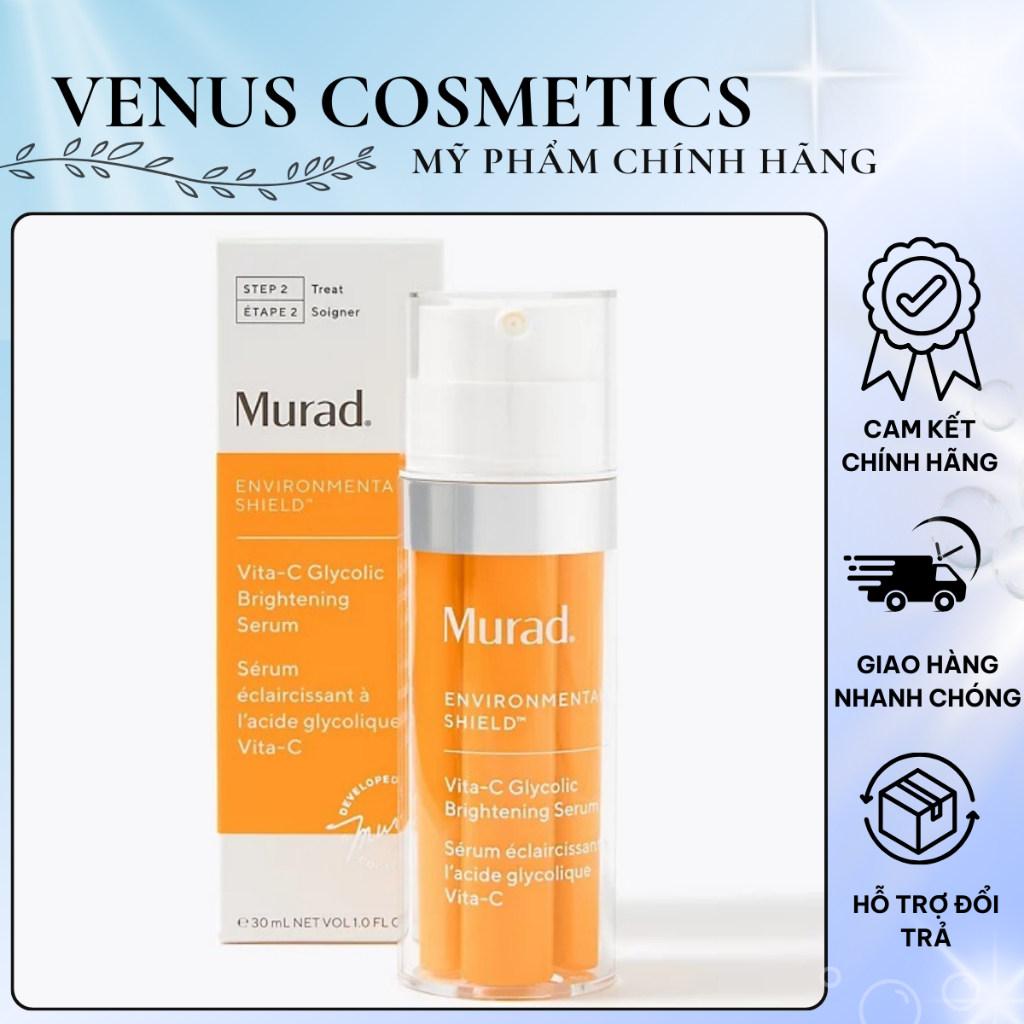 Tinh Chất Vitamin C Giúp Sáng Da, Mờ Thâm Nám Murad Vita-C Glycolic Brightening Serum 30ml