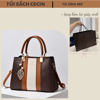  Túi Xách Trung Niên Cao cấp.Túi xách tặng mẹ cô dì  ngày đặc biệt ý nghĩa.Túi xách cầm tay công sở sang trọng CECIN 