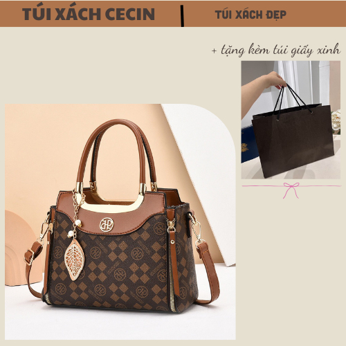 Túi xách Trung Niên Cao cấp mẫu mới về/ Túi xách công sở đẹp. Phù hợp làm túi tặng mẹ cô dì CECIN