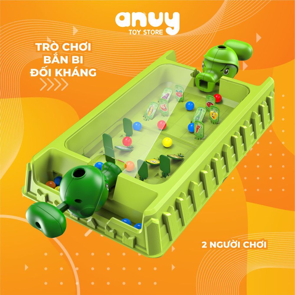 Bàn bắn bi hạt đậu Plant Zombie board game 2 người chơi cực vui