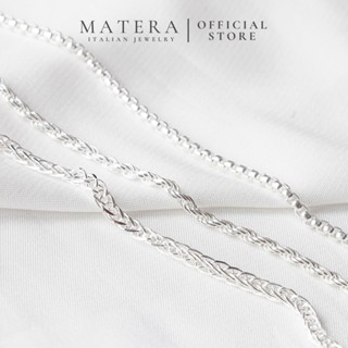 Tổng hợp Dây chuyền bạc Nam Basic 50-55cm MATERA Bạc ta sợi trơn  phong cách tối giản sang trọng