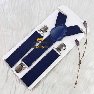 Dây đai quần chữ y TINY KING cho bé trai 2.5cm chất thun co giãn phối nơ đeo cổ giá rẻ M001