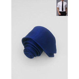 Cà vạt học sinh nữ nam tự thắt, thắt sẵn bản 5-6cm 8cm TinyKing đồng phục chụp kỷ yếu đen chất vải phi bóng và silk C01