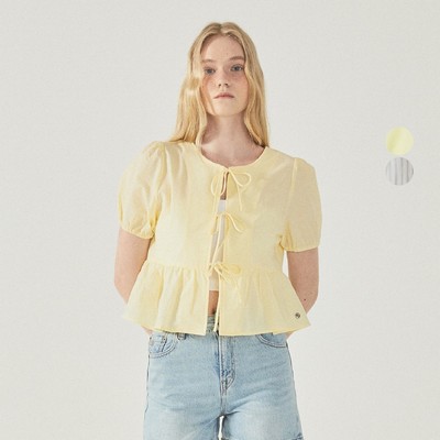 Áo Kiểu Nữ Mùa Hè WHO.A.U Ribbon Blouse_WHYAF2564F