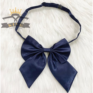 Nơ đeo cổ nữ TINY KING đồng phục học sinh sinh viên Nhật Bản công sở chất vải lụa dây đeo móc cài nhiều màu giá rẻ X03