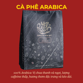 Cà phê ngon cho quán - Arabica Hậu Chua Nhẹ, Thơm  – Pha Phin/Máy – Túi 250g – REAL BEAN COFFEE