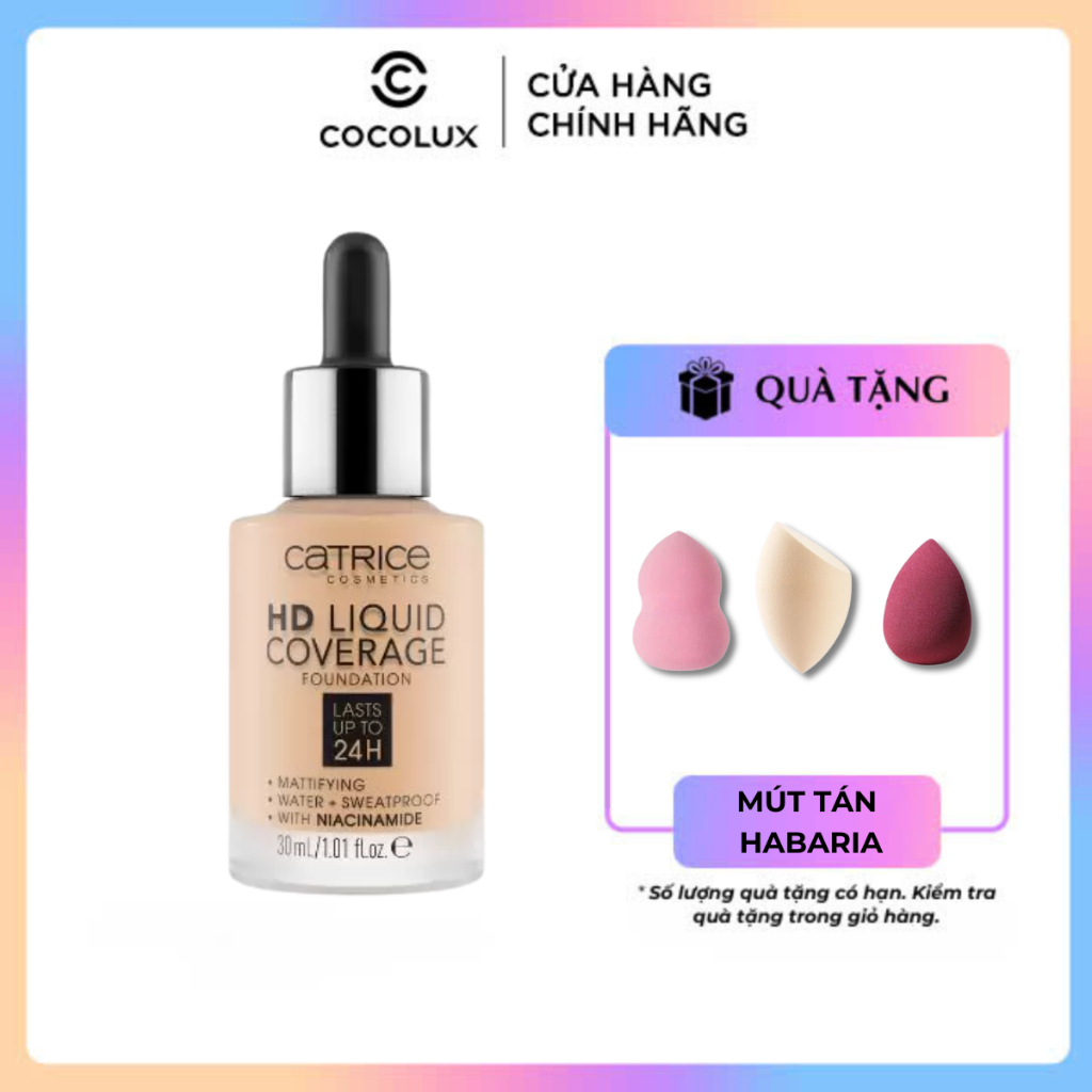Kem Nền Catrice HD Liquid Coverage Foundation 30ml