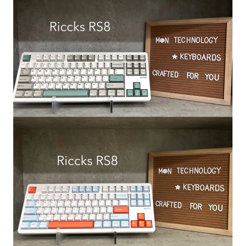 [RS8V2] Bàn phím cơ Riccks RS8V2 3 Modes | Mạch xuôi | Plate PC/FR4 | QMK-VIA | BigBuy360 - bigbuy360.vn