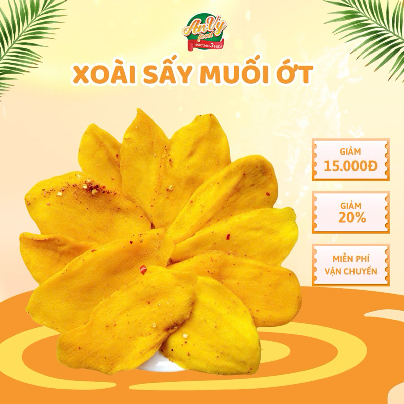 Xoài Sấy Dẻo Muối Ớt | Hàng Đặc Biệt Cay Ngon | AnVy Foods
