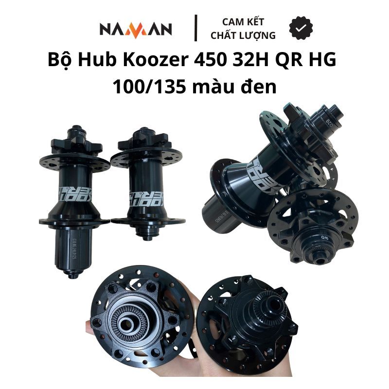 Hub xe đạp, đùm xe đạp, moay ơ xe đạp Koozer 450x 32H cối HG MS phụ tùng, phụ kiện xe đạp