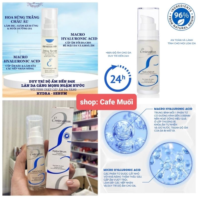 SERUM DƯỠNG ẨM ĐA TẦNG Embryolisse Hydra Serum 30ml