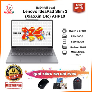 [Mới 100%] Lenovo IdeaPad Slim 3 (XiaoXin 14c) AHP10 {Ryzen R7-8745HS / 16G / SSD 512GB / VGA 780M / 14Inch, FHD+}