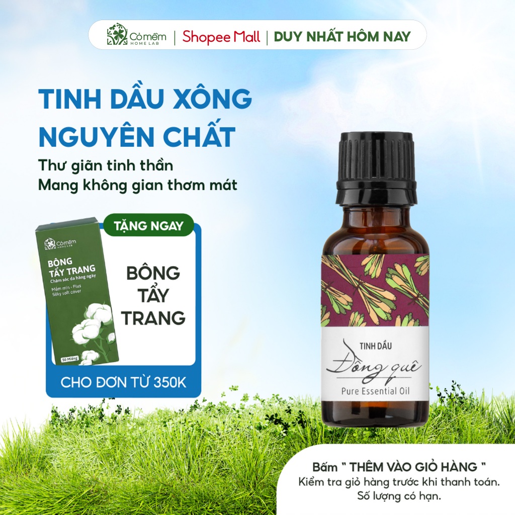 Tinh Dầu Xông Phòng Thiên Nhiên Nguyên Chất Mix Đa Hương An Toàn Cỏ Mềm 20ml