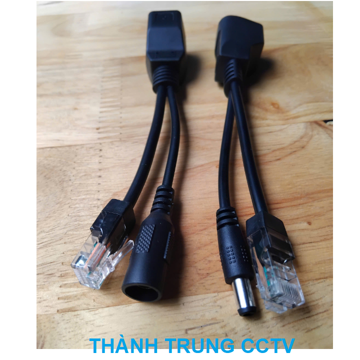 POE splitter 12V dùng cho camera IP - Ghép nguồn 12V lên dây mạng cho camera IP
