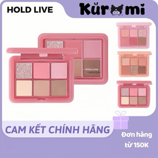 [NEW HOLD LIVE] Bảng Phấn Mắt 6 Ô Màu Hold Live KUROMI Heart Born (HL708)