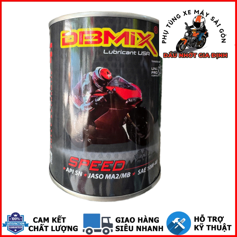 Nhớt tổng hợp DBMIX 10W40 mẫu mới dành cho xe số và xe ga