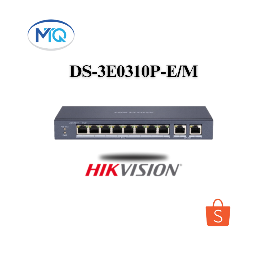 Bộ chia mạng 8 cổng PoE Hikvision DS-3E0310P-E/M